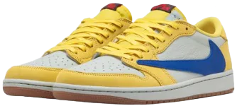 Side View of Jordan 1 Retro Low OG SP Travis Scott Canary